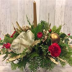 Gold Candle Table Christmas Decoration