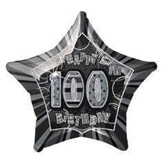 100 Birthday foil balloons 