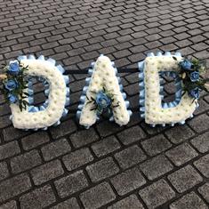 Pale Blue DAD lettered tribute