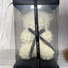 White Pom Pom Teddy Bear 