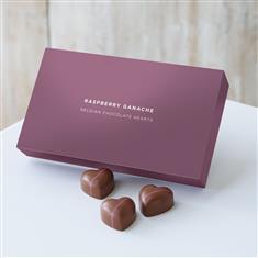 Raspberry Ganache Chocolate Hearts