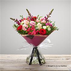 Raspberry Romance Hand-tied